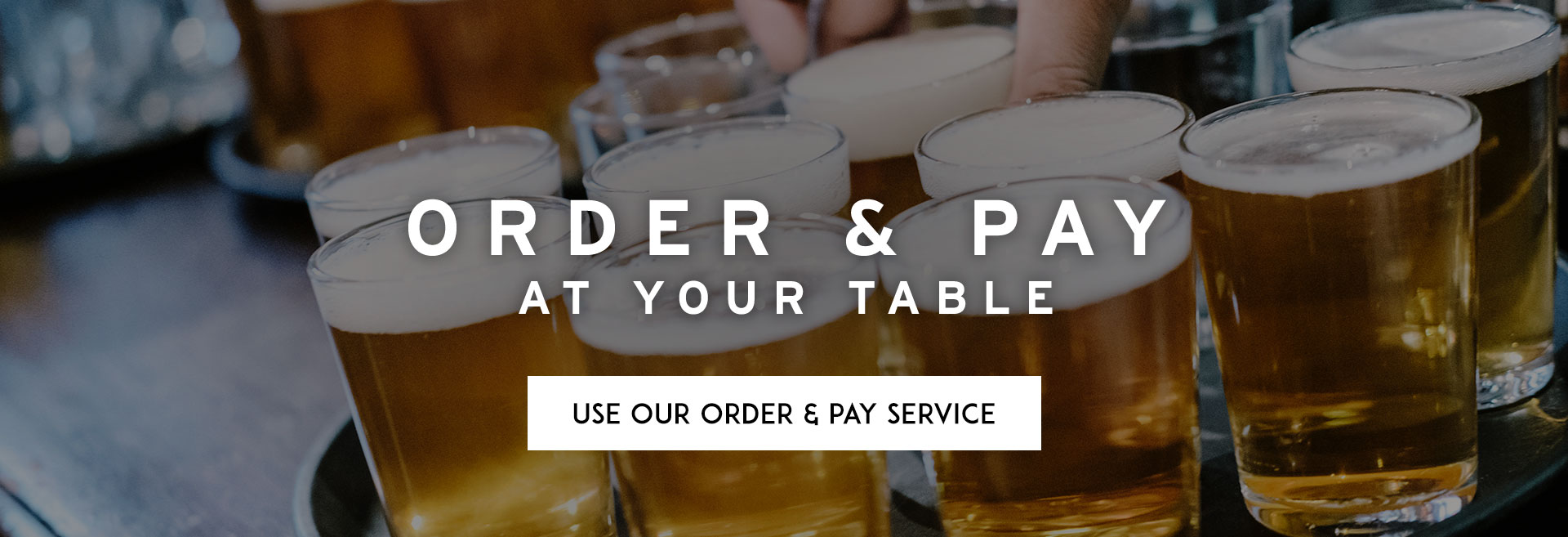 Order at table at The Jericho hero