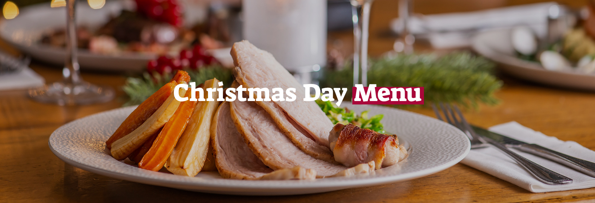 Christmas Day Menu at The Jericho