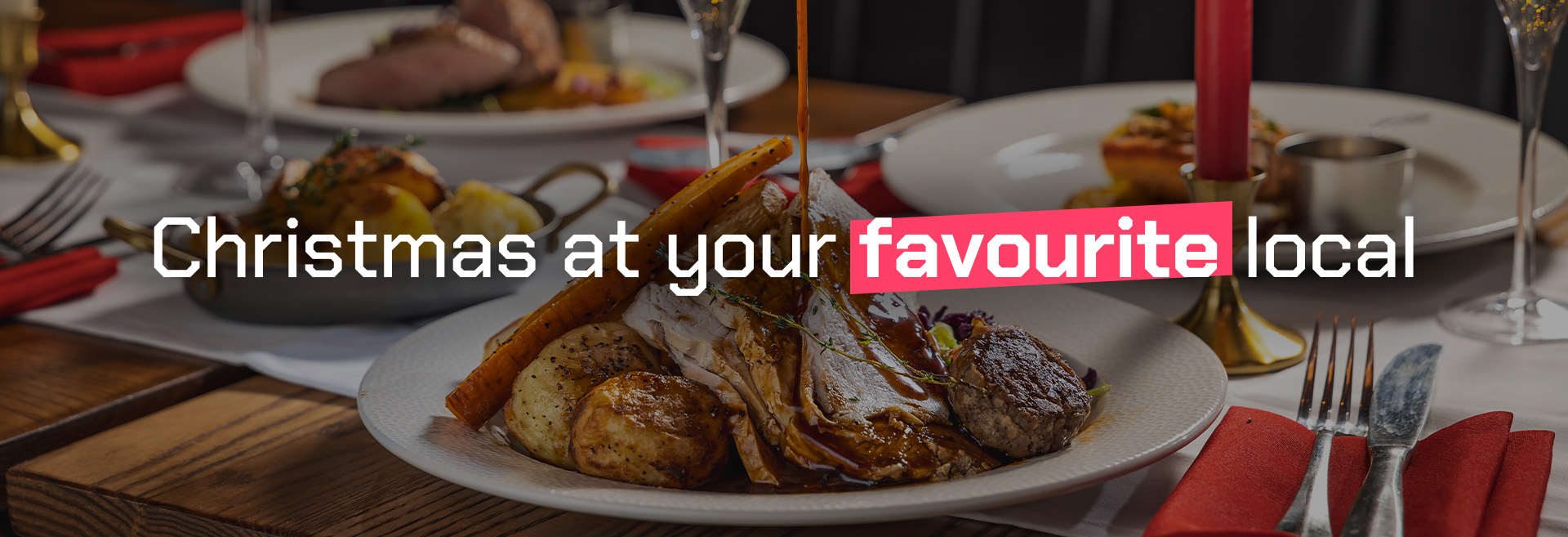 Christmas at The Jericho in outlet-town]